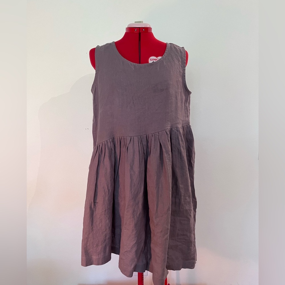 Not Perfect Linen Smock Linen Custom Made Dress M/L